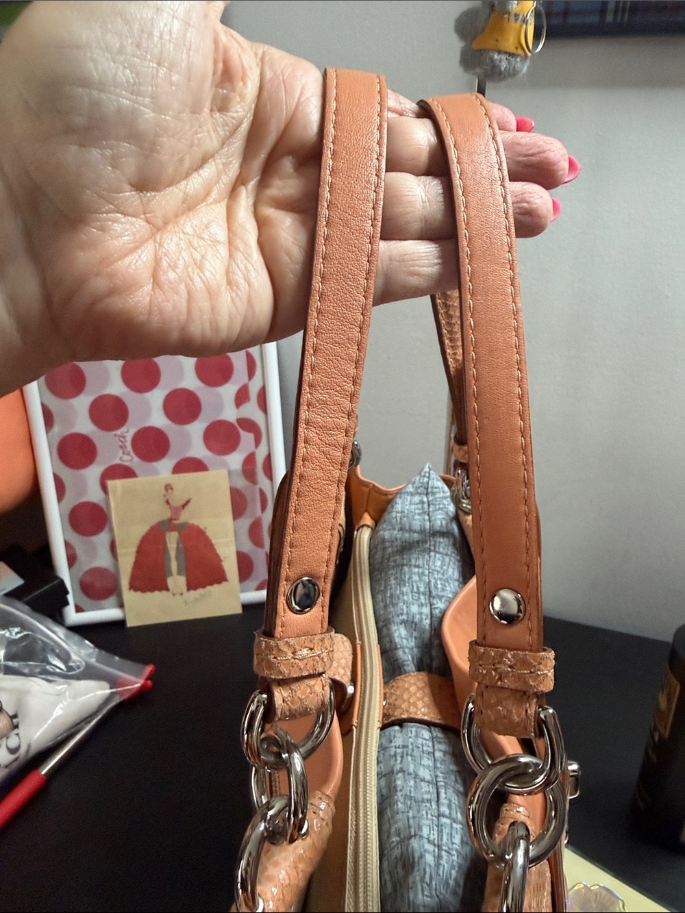 Coach Penelope Carryall Satchel Leather Shoulder Tote - Picture 11 of 17